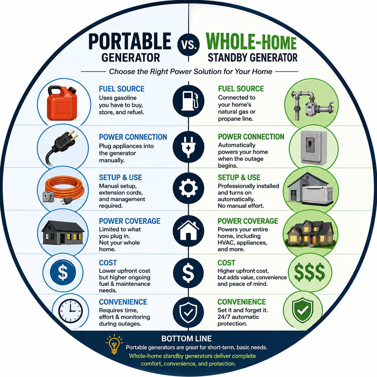 Portable vs Whole Home Standb