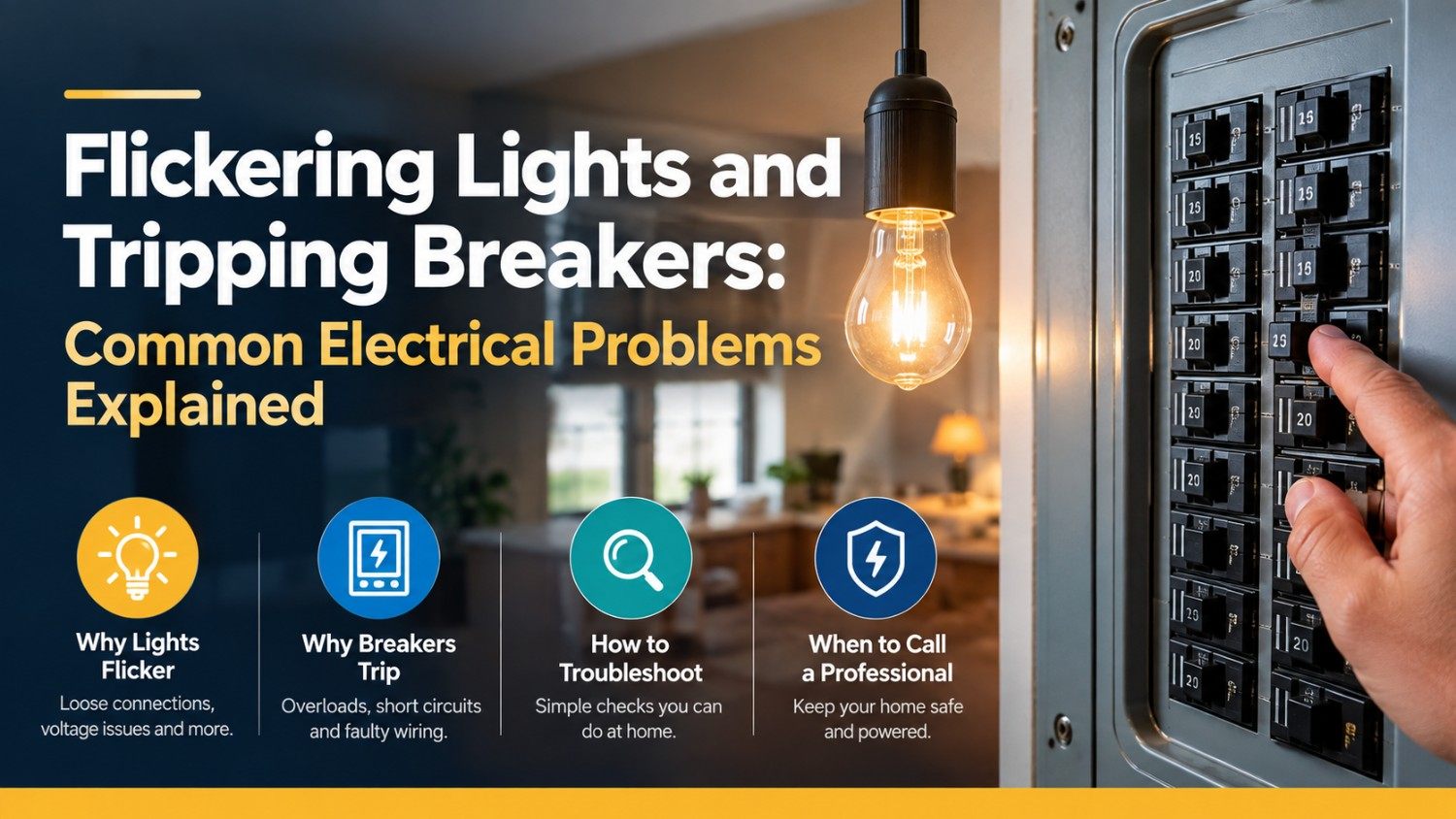 Flickering Lights and Tripping Breakers: Common Electrical Problems Explained