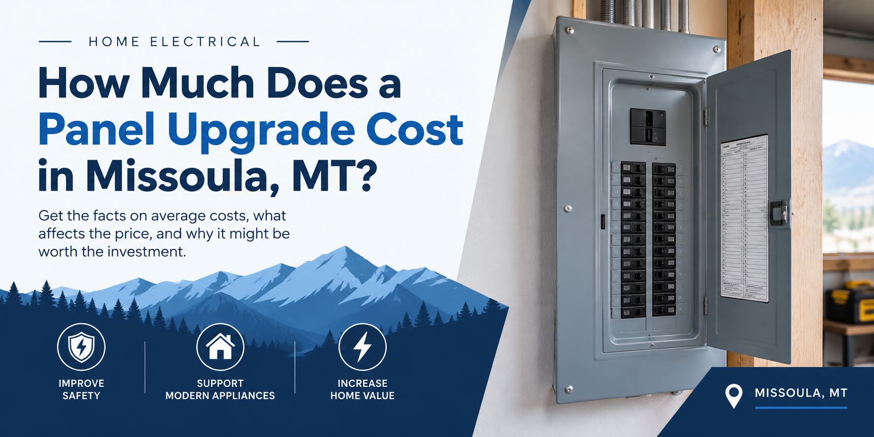 Know the actual Panel Upgrade Cost in Missoula MT by Marrow Electric USA